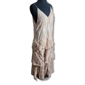 Calo maxi dress strappy ruffle sz S/ M